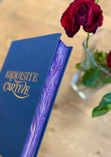 Exquisite Captive, Heather Demetrios. Book edge paintings for sale, custom orders. Shallow Lake, ON