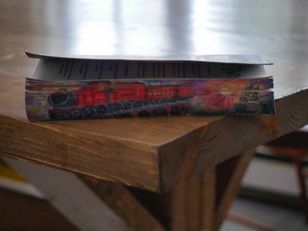 Harry Potter Book 1, The Sorcerer's Stone
Custom book edge paintings