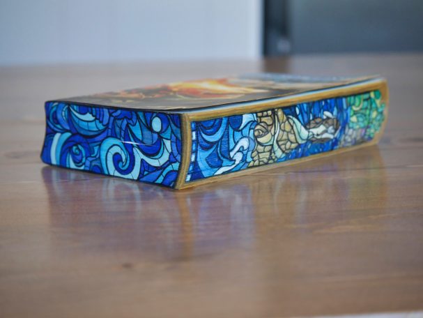 Harry Potter Book 4, the Goblet of Fire, Custom book edge paintings